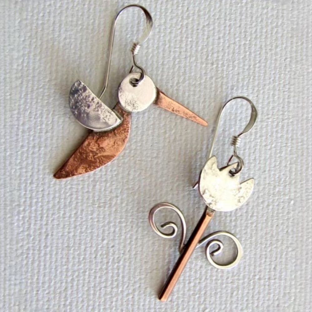 Boho bird Earrings N1975
